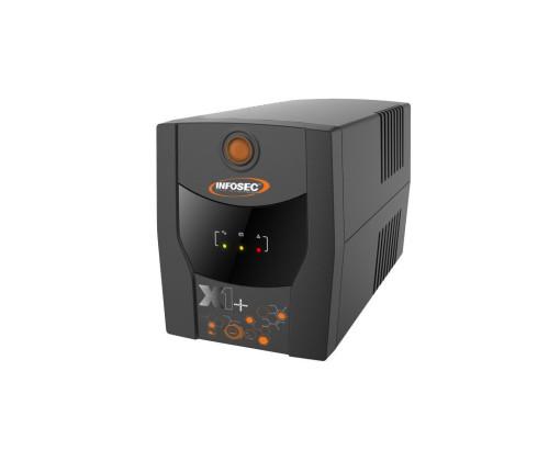 [66109] Onduleur INFOSEC X1+ 1600 FR/SCHUKO - Line Interactive 1600 VA 4 Prises FR /