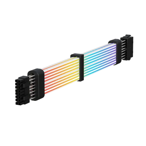 [9505-1900R0022] Cable extension Alim GAMEMAX VGA/CPU 2x8pin-B noir ARGB