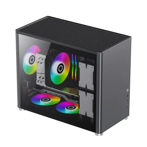 Boîtier Gamer Mini Tour GAMEMAX Spark BK MATX USB-C Noir