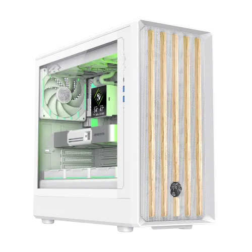 [9101-1200R0010] Boîtier Moyen Tour GAMEMAX CLAW 460 WW ATX USB-C Blanc