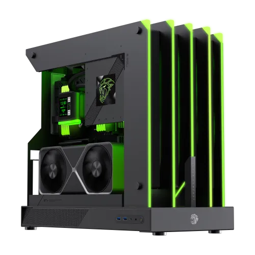Boîtier Gamer Moyen Tour GAMEMAX BLADE CONCEPT ATX USB-C Noir