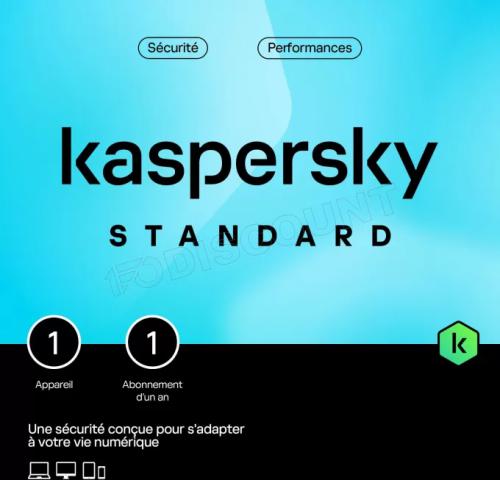 [KAV1U1AN] Kaspersky Anti-virus Standard, 1 licence(s), 1 année(s),oem