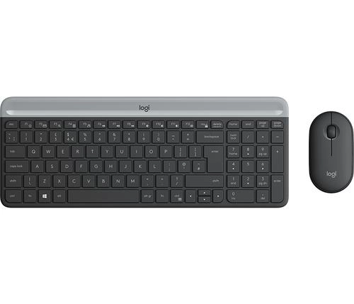 [LOGITECHMK470TAILLER] clavier Logitech MK470 RF sans fil, AZERTY Graphite, Souris incluse