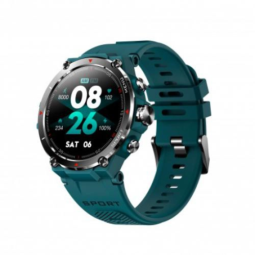 [DCUMONTRECYAN] Montre connectée DCU avec GPS et écran HD Amoled cyan 34157082