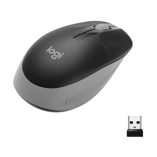 [SOULOGIM190GRIS] Souris Logitech M190 Wireless Mouse, , Optique, Noir, Gris