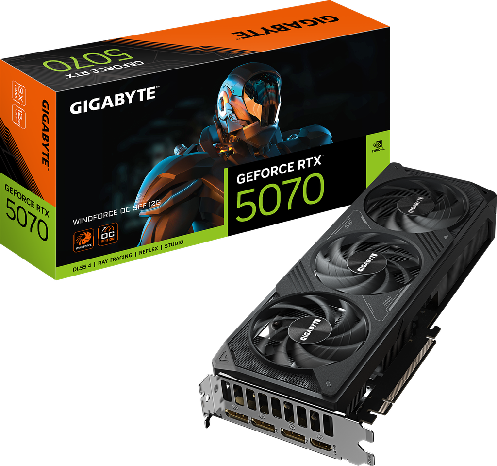 [GVN5070WF3OC12GD] Carte graphique GIGABYTE RTX 5070 WINDFORCE OC 12G GDDR7