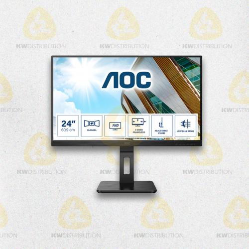 [MONAOC24P2QM] Écran 23.8 AOC 24P2QM Reglable HP FHD 2x2W USB-C 4 ms 75 Hz