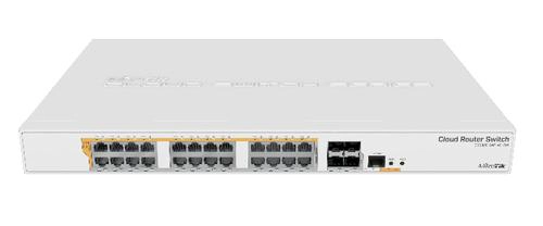[MIKCRS32824P4SRM] Mikrotik Switch CRS328-24P-4S+RM 24x1Gbs POE, 4xSFP+ RouterOS