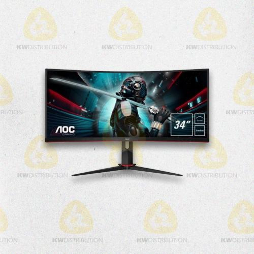 [MONAOCCU34G2BK] Écran 34 AOC Gaming CU34G2/BK Curved UWQHD 100hz HDMIx2 Hub USB 3.0