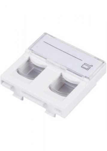 [RESUPTECPLASTRON45X4] Res UPTEC Plastron 45x45 RJ45 nu pour 1