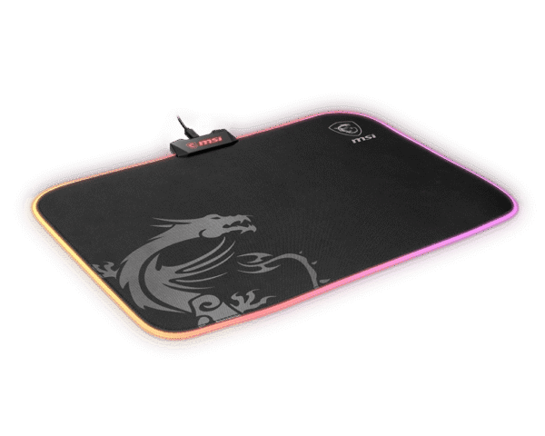 [TAPISMSIGD60] Tapis MSI AGILITY GD60 Gaming texturé LED RGB 386mm noir