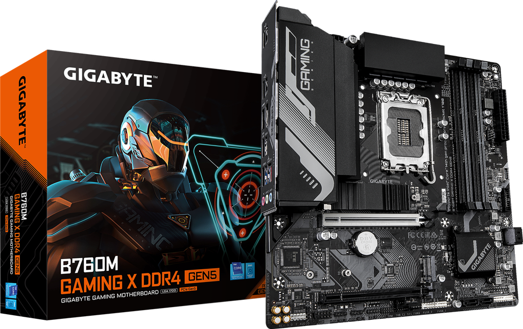 [GIGABYTEB760MGAMIN] Carte mère GIGABYTE B760M GAMING X DDR4 GEN5 LGA 1700 HDMI USB-C Header