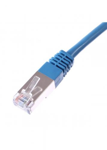 [RJ45BLEU001] cable 0.5m RJ45 Catégorie 6 FTP (Blindé) bleu
