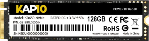 [KD650128G] Disque SSD KAP10 128Go M.2 Nvme PCIe 3.0