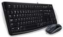 Clavier Logitech MK120 Retail Clavier / Souris optique Noir
