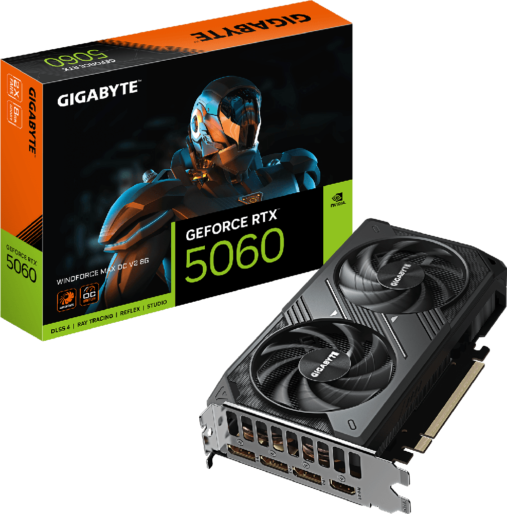 [GVN5060WF2MAXOCV2] Carte graphique GIGABYTE GeForce RTX 5060 WINDFORCE MAX OC V2 8G